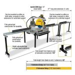 Achilli CMS Side Extension application showing extended material support for CMS miter saw