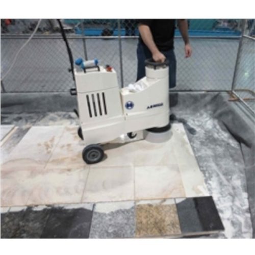 Achilli LM/30-CE side view showing handle, motor body, and grinding head
