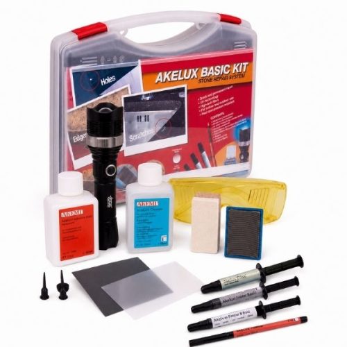 AKEMI AKELUX Stone Repair System BASIC angle view portable case