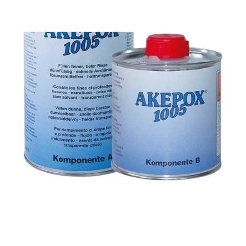 Akemi AKEPOX 1005 close-up showing epoxy container and label