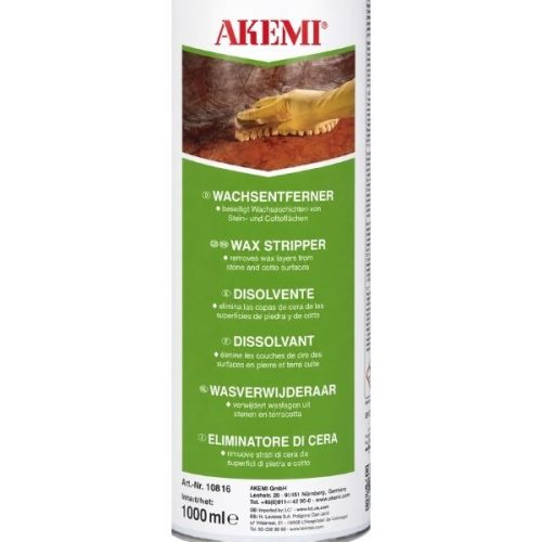 Akemi Wax Stripper close-up container label and packaging