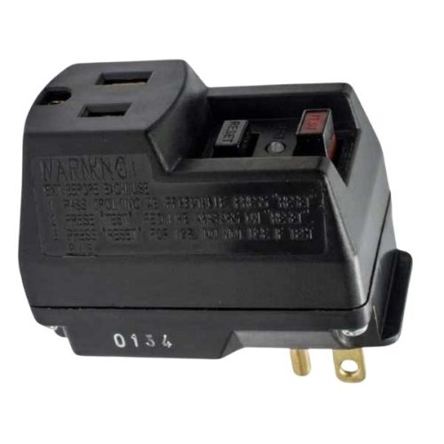 Alpha Ground Fault Circuit Interrupter GFCI-1 with power cord and test and reset controls