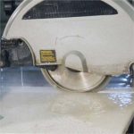 Alpha Marble Profile Wheel cutting and profiling wet marble tile