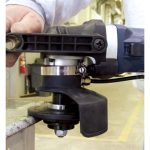 Alpha Paver Tile Bullnose Kit with VSP-320 polisher, profiler, polishing discs, backer pad, apron, and accessories