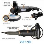 Alpha Pool Coping Kit VDP-700 polisher with labeled controls and features