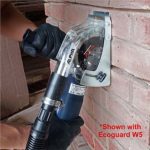 Worker using Alpha Tuck Point with an Ecoguard W5 on a brick wall