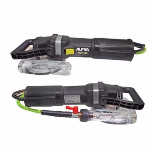 Side view showing Alpha WDP-320 Wet/Dry Variable Speed Polisher with Ecoguard G