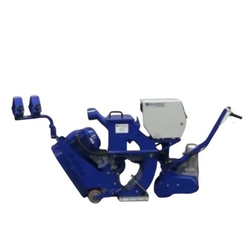 Side view Blastrac 1-10DSGI Shotblaster blasting housing, control panel, and drive wheels