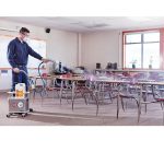 Clorox Total 360 Electrostatic Power Sprayer in use