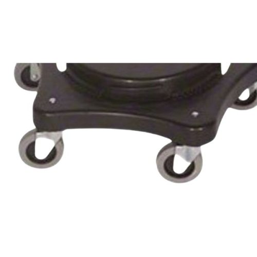 Delamo Standard Can Dolly close-up with non-marking swivel casters