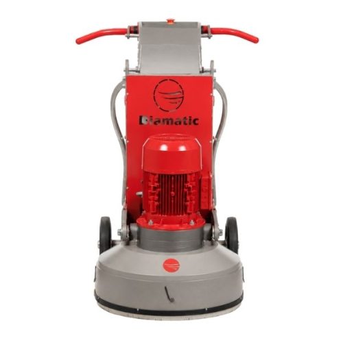 Front view Diamatic Planetary Grinder BMG-555 PRO control handle and grinding base
