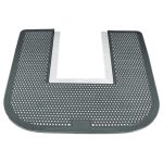Disposable Urinal Floor Mat application with urinal floor mat shape and splash guard surface