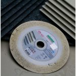 Side detail DiStar Edge 7″ diamond blade showing the layered cutting edge