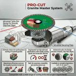 DiStar Elite Turbo 4.5 application showing colored granite cutting use