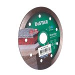 Angled view DiStar Granite 4.5″ diamond blade with continuous cutting rim