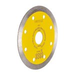 Angled view DiStar Marble 4.5″ diamond blade showing its thin prile