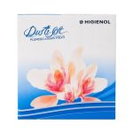 Front view showing DuraSoft Facial Tissue box with a white tissue sheet emerging from the opening