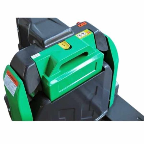 Detail view of EKKO EPT20Li Full-Powered Lithium Pallet Jack with technical specifications and component references