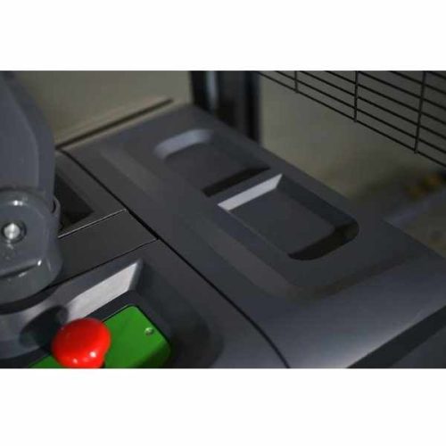Close-up EKKO EB18C-138Li Full Powered Lithium Straddle Stacker control panel