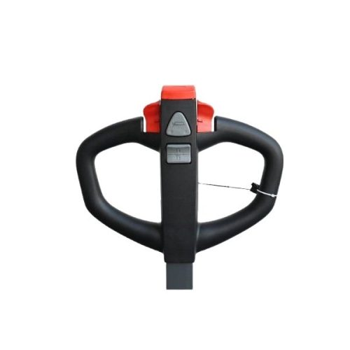 EKKO EB14C-138 Full Powered Straddle Stacker control handle detail