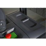 Close-up EKKO EB20CS-189Li Lithium Electric Straddle Stacker control area