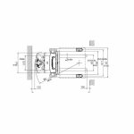 Top layout diagram for EKKO EB16EAS-189Li Lithium Straddle Stacker