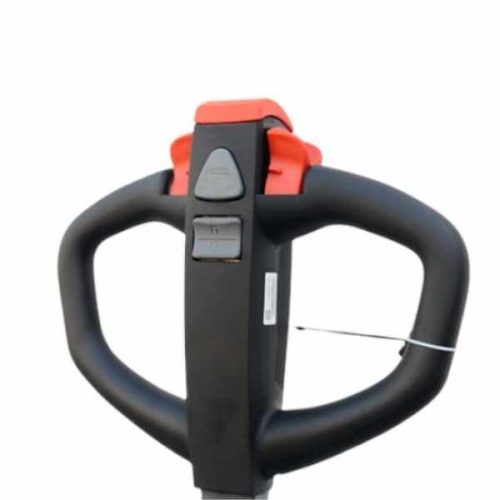 Rear detail view EKKO EP20JLIC Lithium Walkie Pallet Jack operating handle