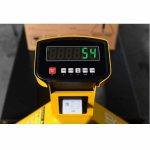 Close-up EKKO A25W Manual Pallet Jack digital scale display and control buttons