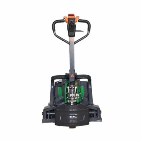 Rear view of EKKO EP15SLi Semi-Electric Walkie Pallet Jack with battery and drive housing