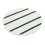 Empire Carpet Spin Bonnet angle view with carpet bonnet fibers and round pad profile