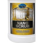 Close-up showing Empire Nano Scrub container and product label