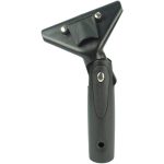 Ettore Super Channel Squeegee Handle front view with quick-release handle grip and metal channel connection