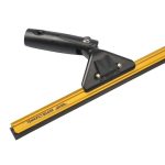 Ettore Super Channel Squeegee Handle in use with quick-release handle grip and metal channel connection