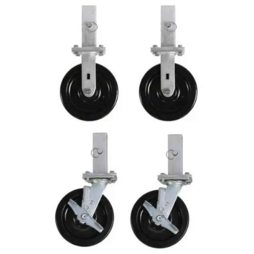 Groves swivel brake caster for industrial glass dollies and storage racks