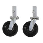 Groves swivel industrial caster for glass handling carts and racks