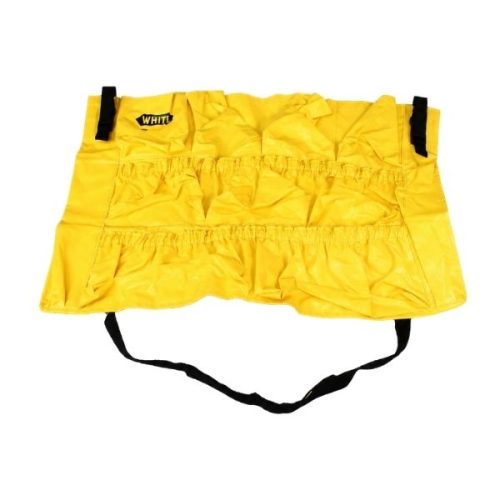 Impact Caddy Bag For Round Trash Can gallery 1 with yellow vinyl caddy bag, storage pockets, and trash can attachment