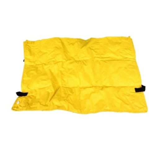 Impact Caddy Bag For Round Trash Can gallery 2 with yellow vinyl caddy bag, storage pockets, and trash can attachment