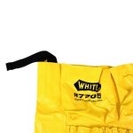 Impact Caddy Bag For Round Trash Can gallery 3 with yellow vinyl caddy bag, storage pockets, and trash can attachment