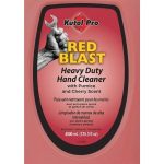 Close-up showing Kutol Pro Cherry Hand Cleaner packaging and label