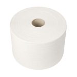 Top view showing Lotusoft Tissue coreless toilet paper roll and tightly wound layers