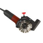 Installation steps for mounting Mechanic AirDUSTER 5″ on an angle grinder
