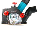 Mechanic AirSLIDER side view installed on angle grinder