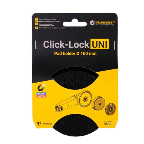 Mechanic Click-Lock Uni magnetic pad holder for 4-inch angle grinder polishing pads