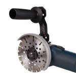 Mechanic HANDLE angle view showing ergonomic grinder bracket and mounting screws