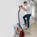 Mechanic HomeDUSTER 40 in use during indoor wall drilling