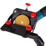 Front view Mechanic LINER installed on an angle grinder grinding wheel