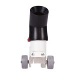 Angled rear view Mechanic ROLLER 3″ with dual guide wheels and adjustment knob