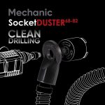 Mechanic SocketDUSTER application showing drill bit, core bit, and vacuum hose setup