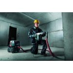 Metabo ASR 35 AutoCleanPlus All-Purpose Vacuum Cleaner positioned for dust extraction beside a work area