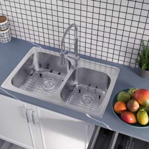 Pelican PL-VT6040 stainless steel double bowl topmount kitchen sink